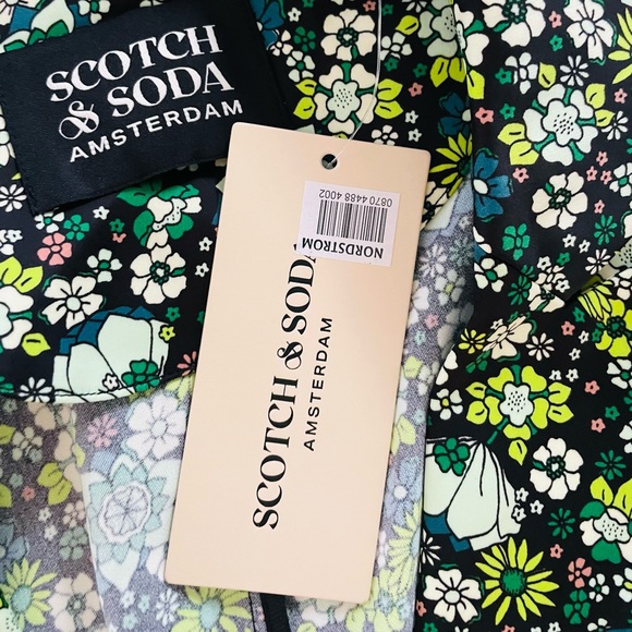 NWT Scotch & Soda Floral Print Belted Blazer - Picture 4 of 7